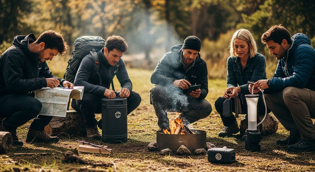 wild camping safety, forest campsite, outdoor adventurers