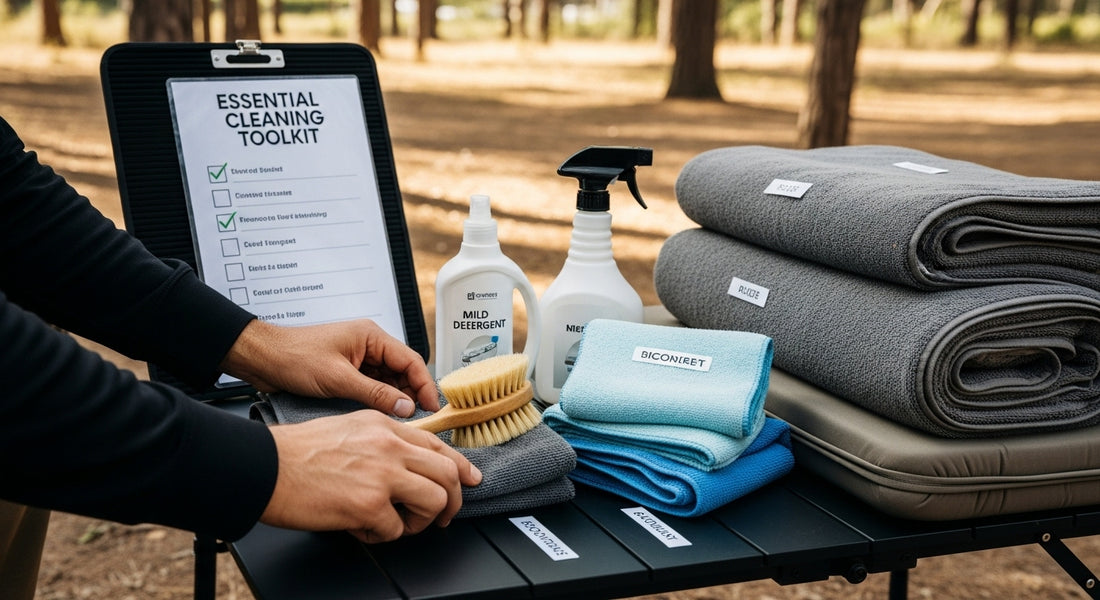 camp mattress cleaning toolkit