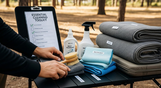 camp mattress cleaning toolkit
