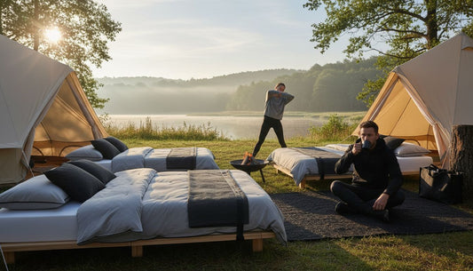 best memory foam camp beds hero header image