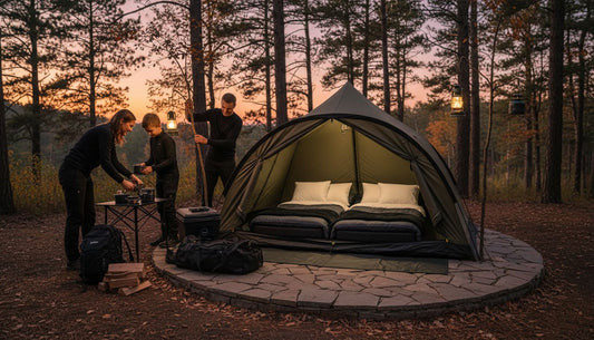 campsite comfort setup