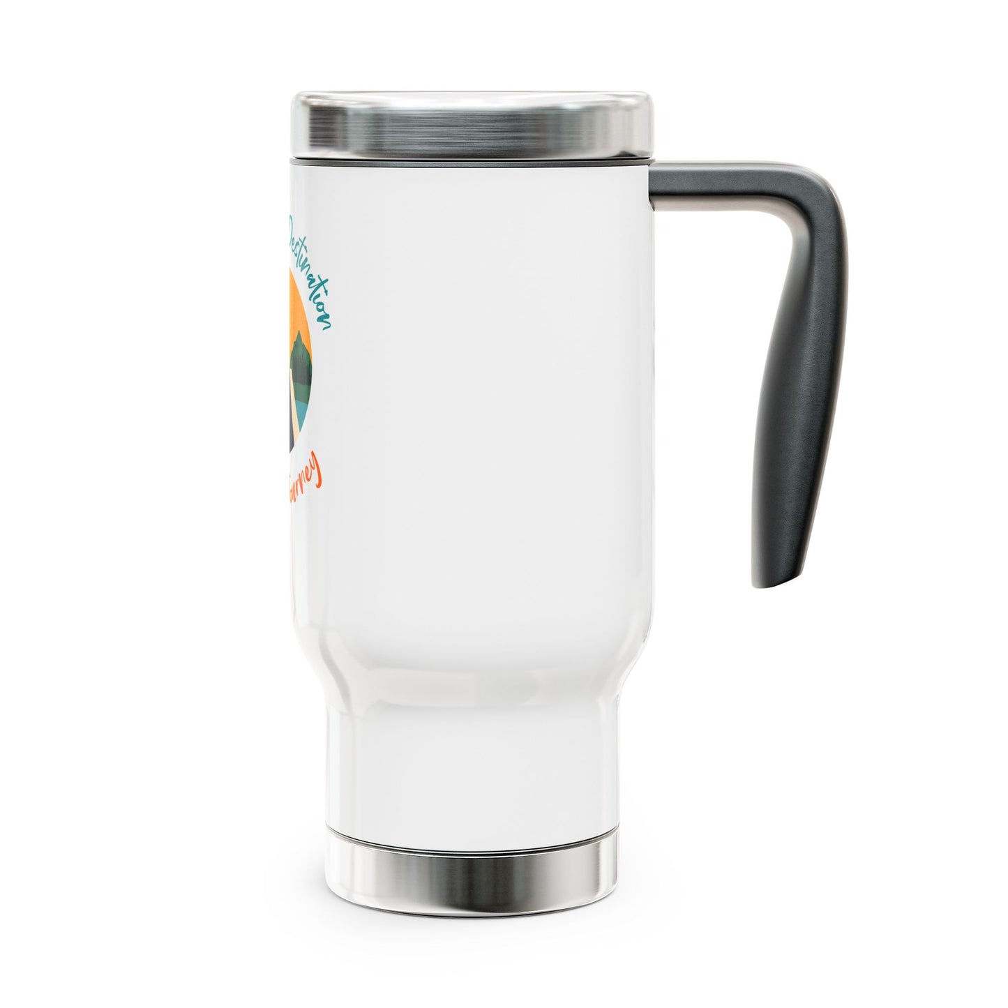 Travel Mug - 14oz Stainless Steel, 'It's Not the Destination, It's the Journey'
