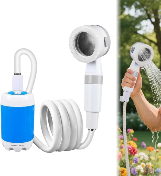 AquaBlast Proβ’ β Rechargeable Outdoor Shower Pump for Camping, Pets & Cars