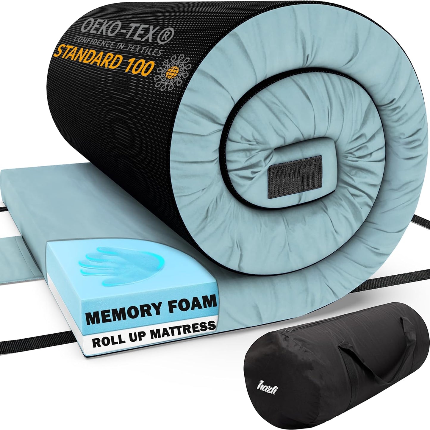 Matrix Air Cell Memory Foam Roll Up Camping Mattress