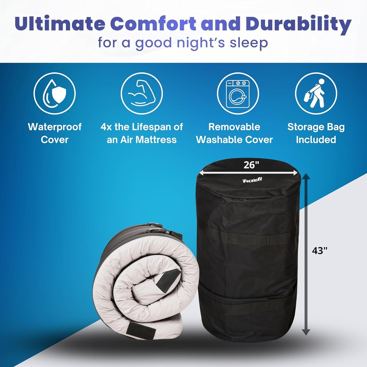 Matrix Air-Cell Memory Foam Camping Mattress - Hazli Collection