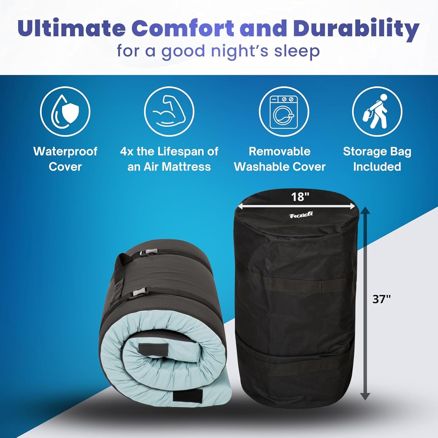 Matrix Air-Cell Memory Foam Camping Mattress - Hazli Collection