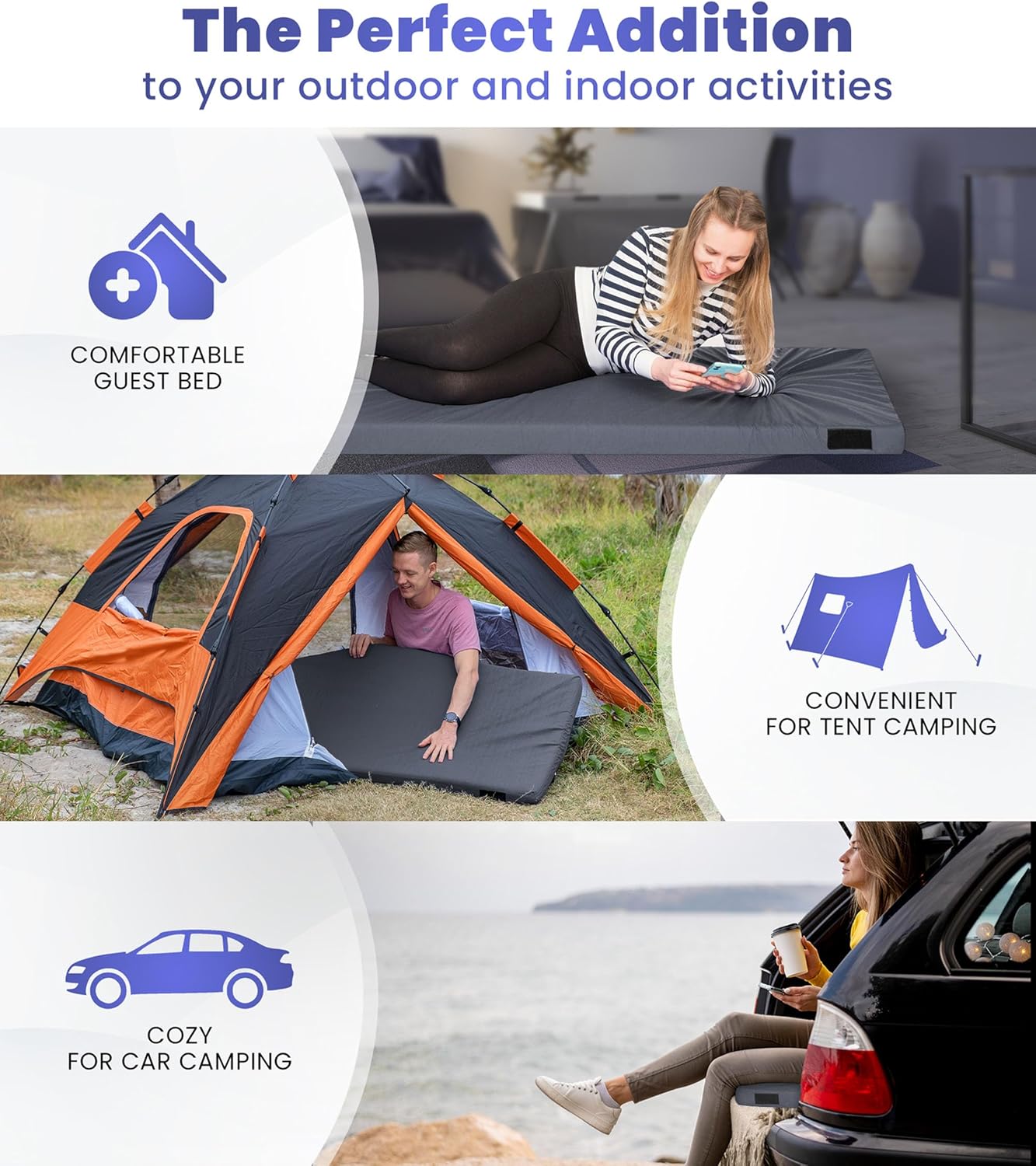 Matrix Air-Cell Memory Foam Camping Mattress - Hazli Collection
