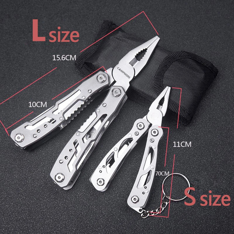 Outdoor Multitool Camping Portable Stainless Steel Edc Folding Multifunction Tools Emergency survival Knife Pliers - Hazli Collection