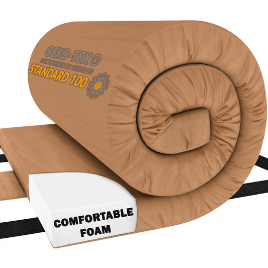Cot Mattress Pad for Camping - Roll Up Mattress for Camp