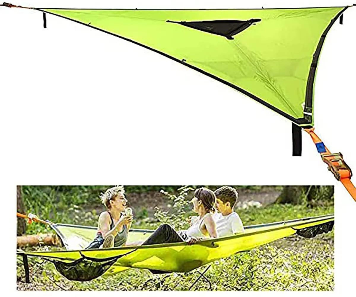 SkyFloat Portable Triangular Hammock 4Mx4Mx4M Multi Person