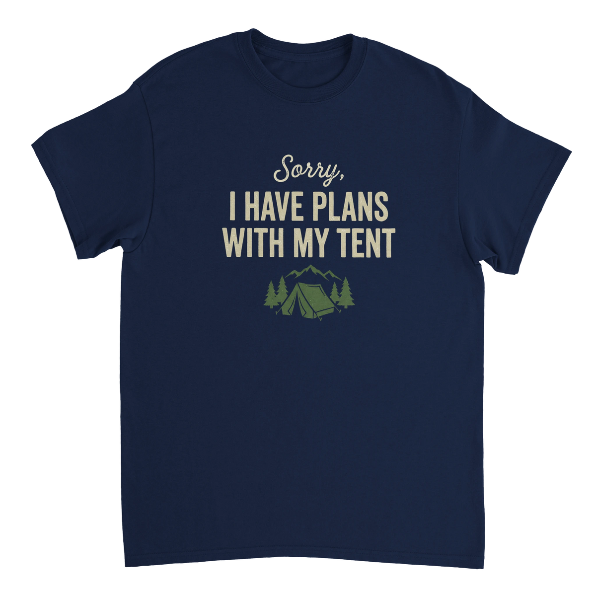 'Sorry I Have Plans' Camping T-Shirt | Funny Outdoor Tee for Men | Hazli Collection - Hazli Collection