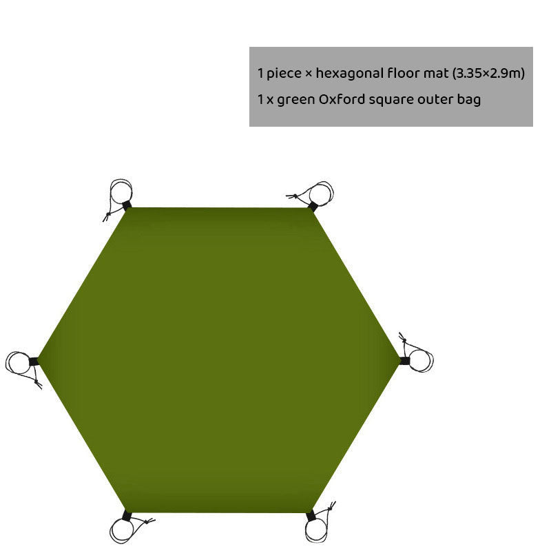 Waterproof Camping Ground Mat | Oversized Oxford Cloth, Moisture & Wear-Resistant | Picnic & Tent Footprint - Hazli Collection