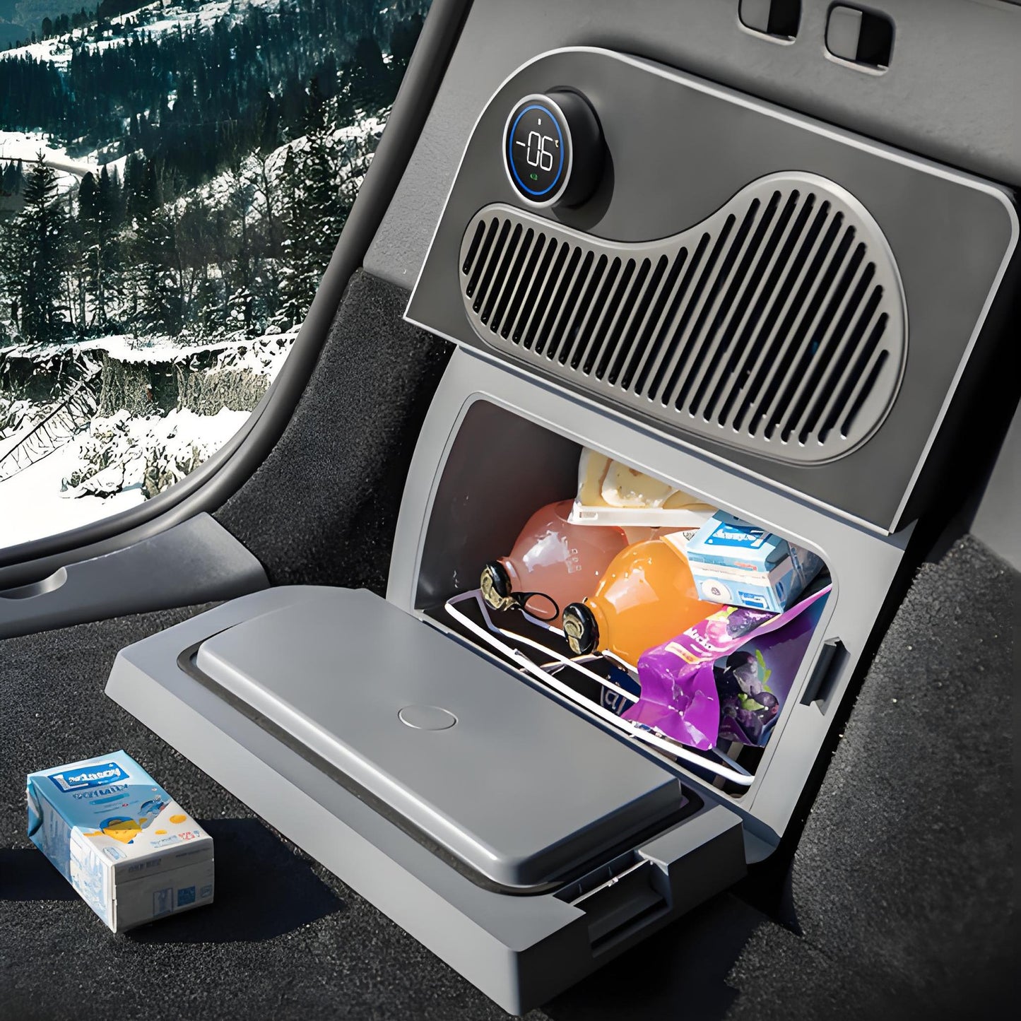 TESERY Rear Trunk On-Board Refrigerator for Tesla Model Y (5 Seaters)
