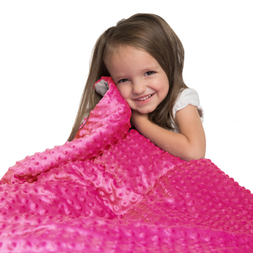 Weighted best sale blankets pink