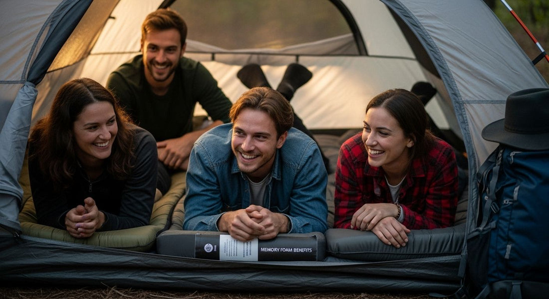 memory foam camping comfort