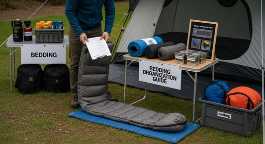 camp bedding organization