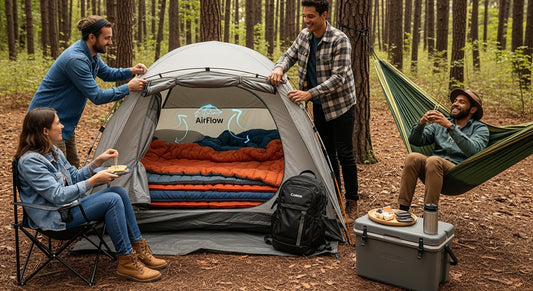 camping comfort hacks, cozy campsite, outdoor relaxation