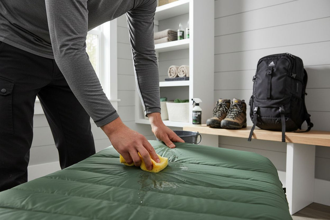 clean camping mattress