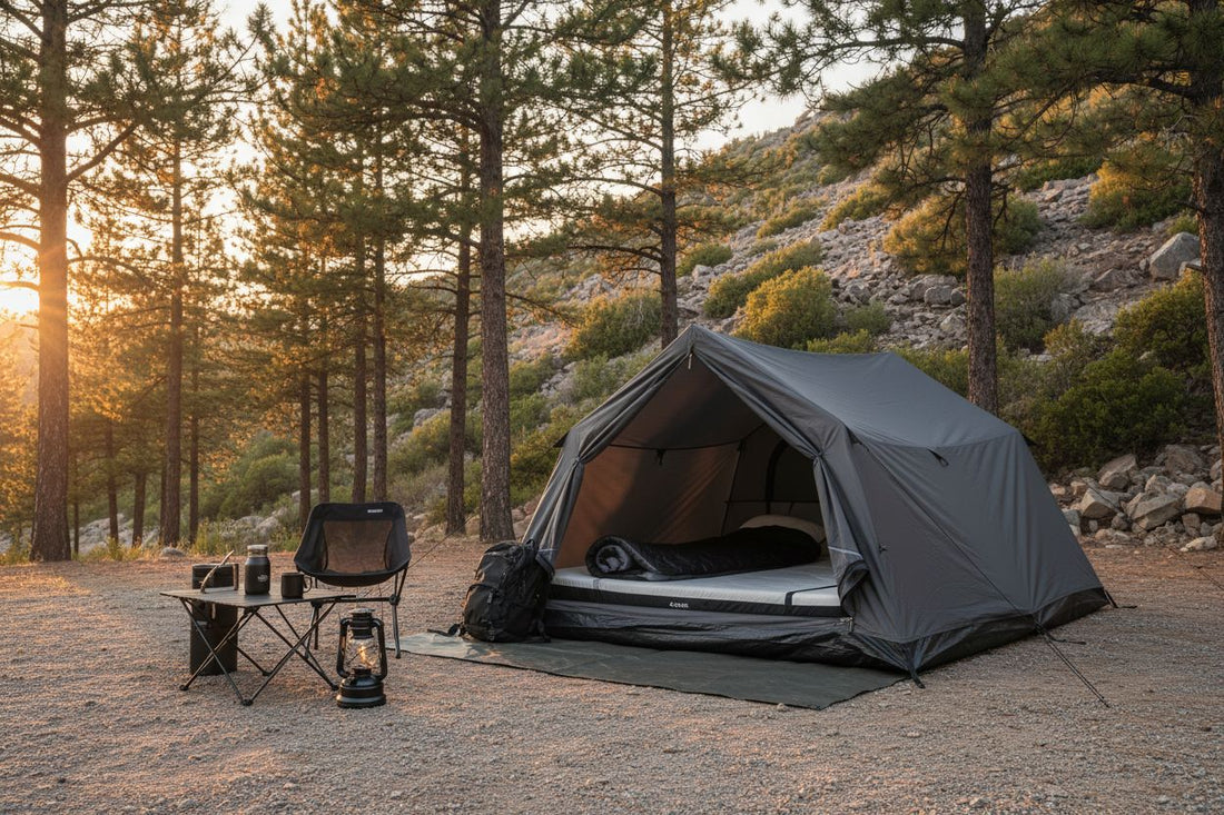 comfortable outdoor campsite