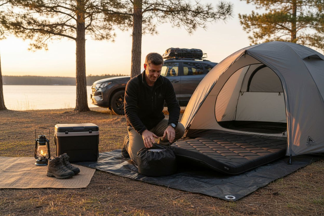 camping rolled mattress
