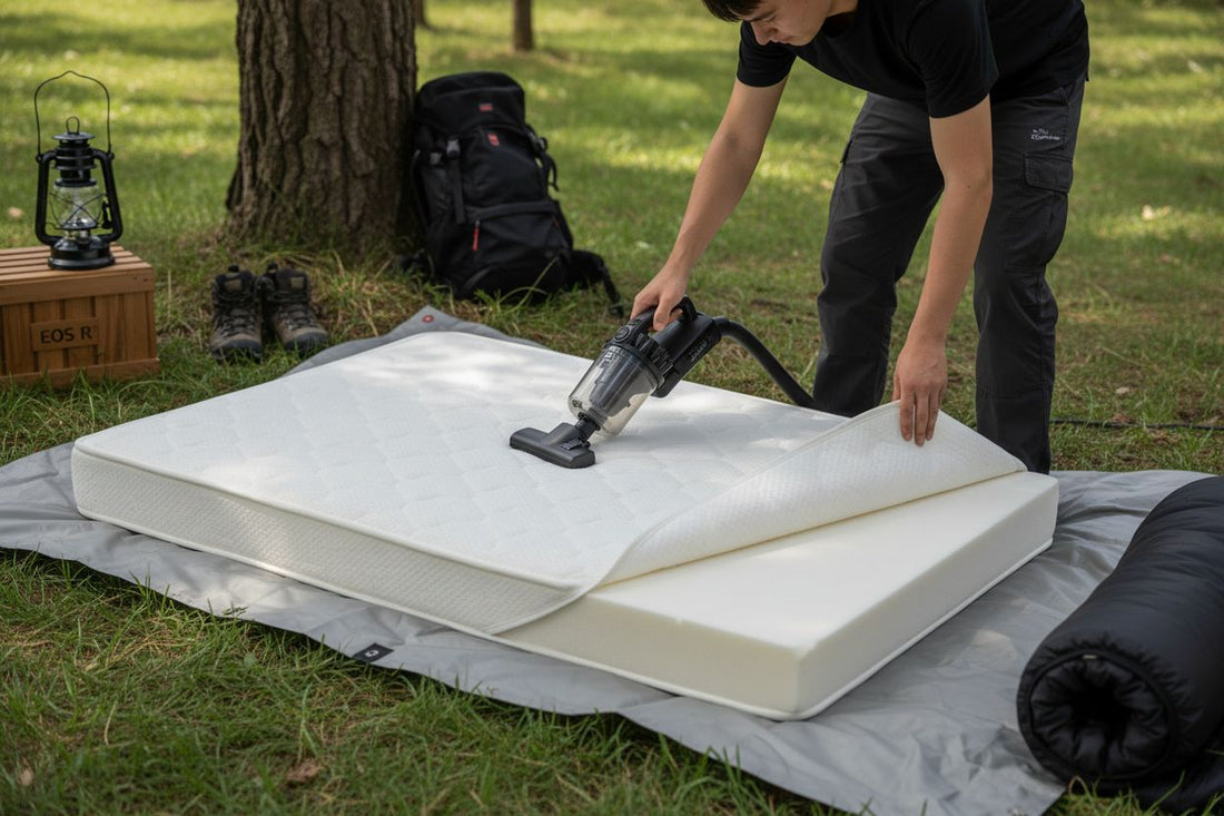 outdoor mattress setup