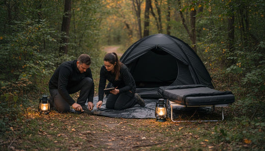 camp sleep setup
