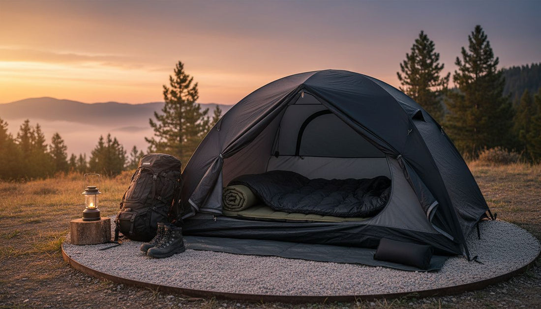 camping sleep setup