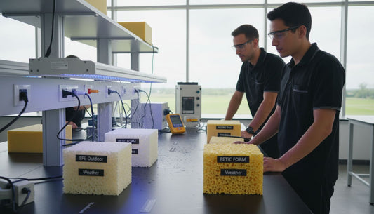 outdoor-grade foam testing