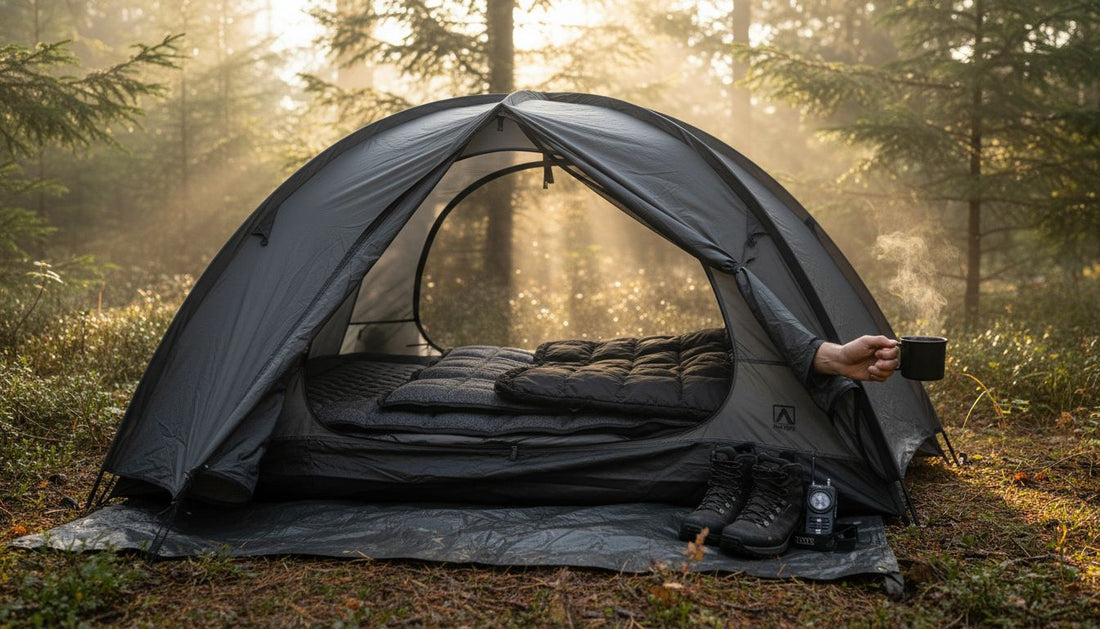 camping sleep setup
