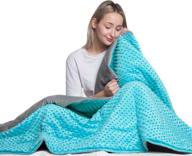 10 Lbs 48'' x 72'' Weighted Blanket for Kids with Removable Cover - Hazli Collection 