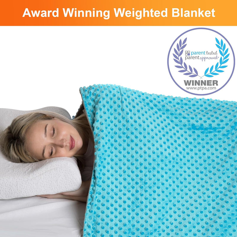 10 Lbs 48'' x 72'' Weighted Blanket for Kids with Removable Cover - Hazli Collection 