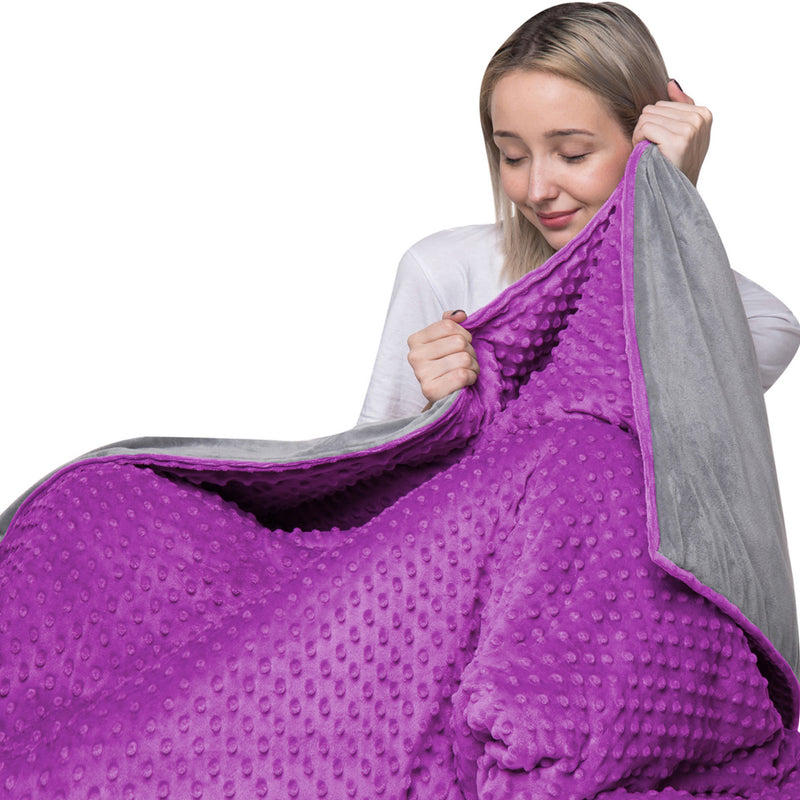 10 Lbs 48'' x 72'' Weighted Blanket for Kids with Removable Cover - Hazli Collection 
