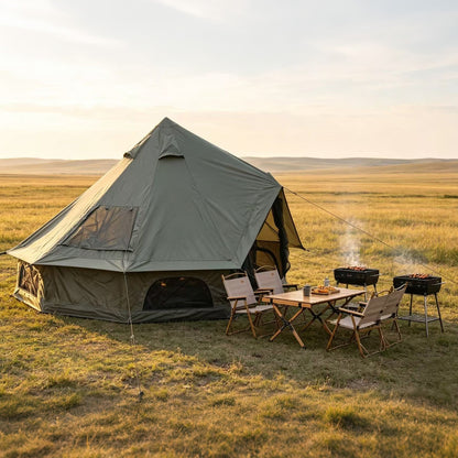 4-Season Oxford Bell Tent with Stove Jack, 9.8 ft or 13.1 ft