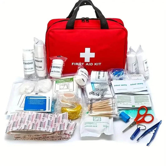 Portable First Aid Kit for Camping, Hiking & Outdoor Activities - Hazli Collection 