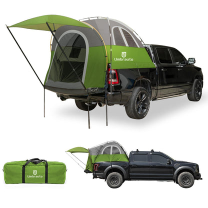 Umbrauto Truck Bed Tent with Awning for 5.5-5.8 ft Beds, PU3000 Waterproof