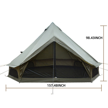 4-Season Oxford Bell Tent with Stove Jack, 9.8 ft or 13.1 ft