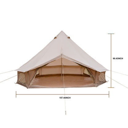 4-Season Oxford Bell Tent with Stove Jack, 9.8 ft or 13.1 ft