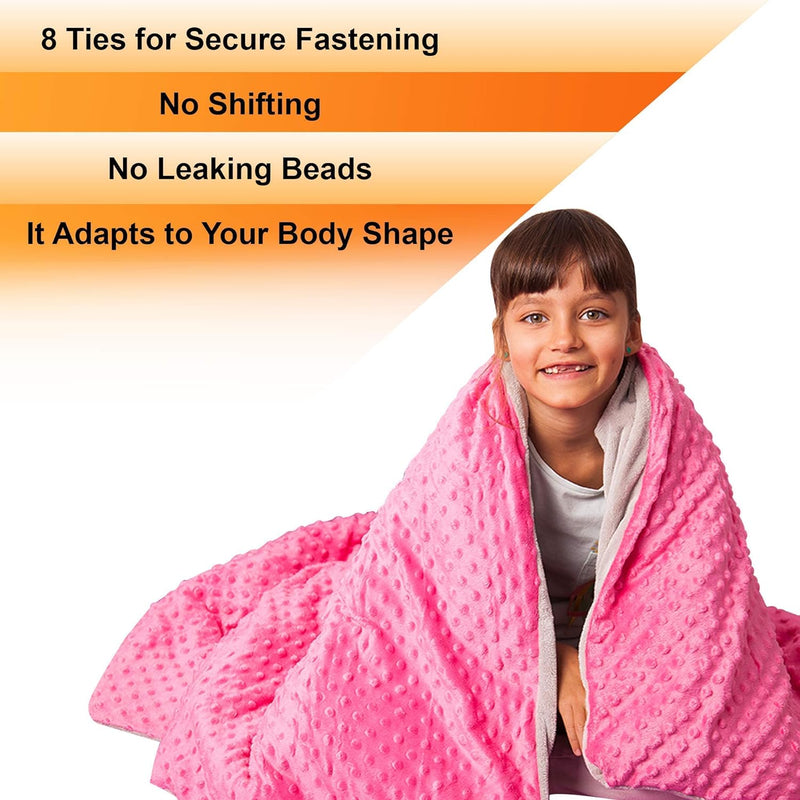 5 Lbs Weighted Blanket for Kids with Removable Cover - 36" x 48" - Hazli Collection 