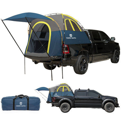 Umbrauto Truck Bed Tent with Awning for 5.5-5.8 ft Beds, PU3000 Waterproof