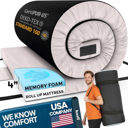 Home Bed Comfort with the Matrix Air-Cell Memory Foam Camping Mattress - Hazli Collection 