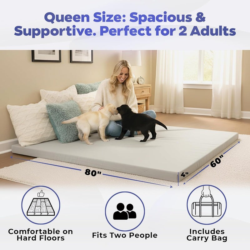 Matrix Air-Cell Memory Foam Camping Mattress - Portable Comfortable Roll Up Mattress - Hazli Collection 