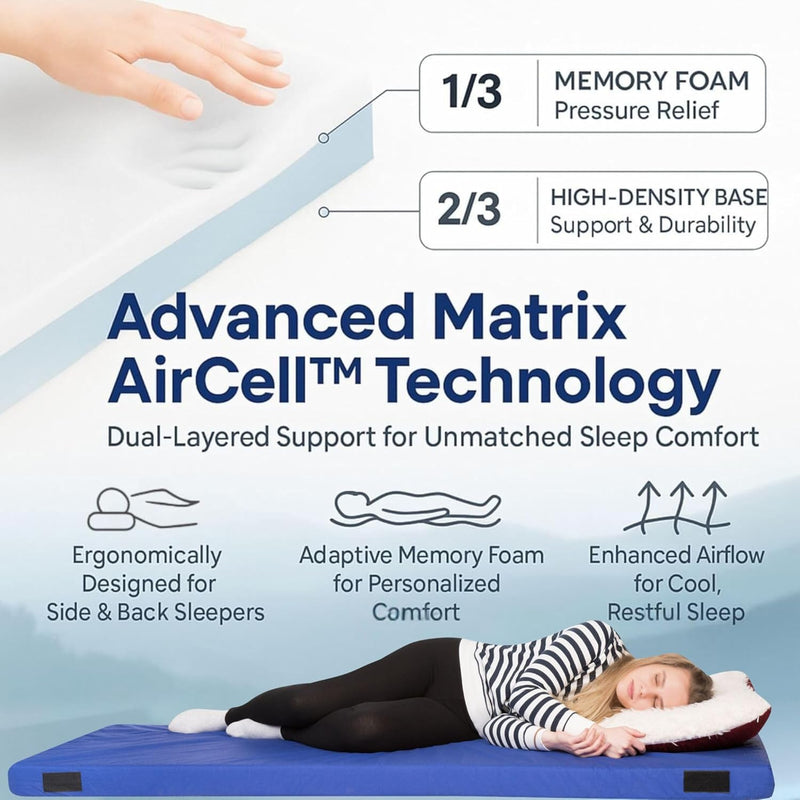 Matrix Air-Cell Memory Foam Camping Mattress - Hazli Collection 