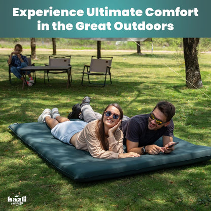 ComfortMax Double Inflatable Foam Camping Mattress with Pump - For 2 Persons