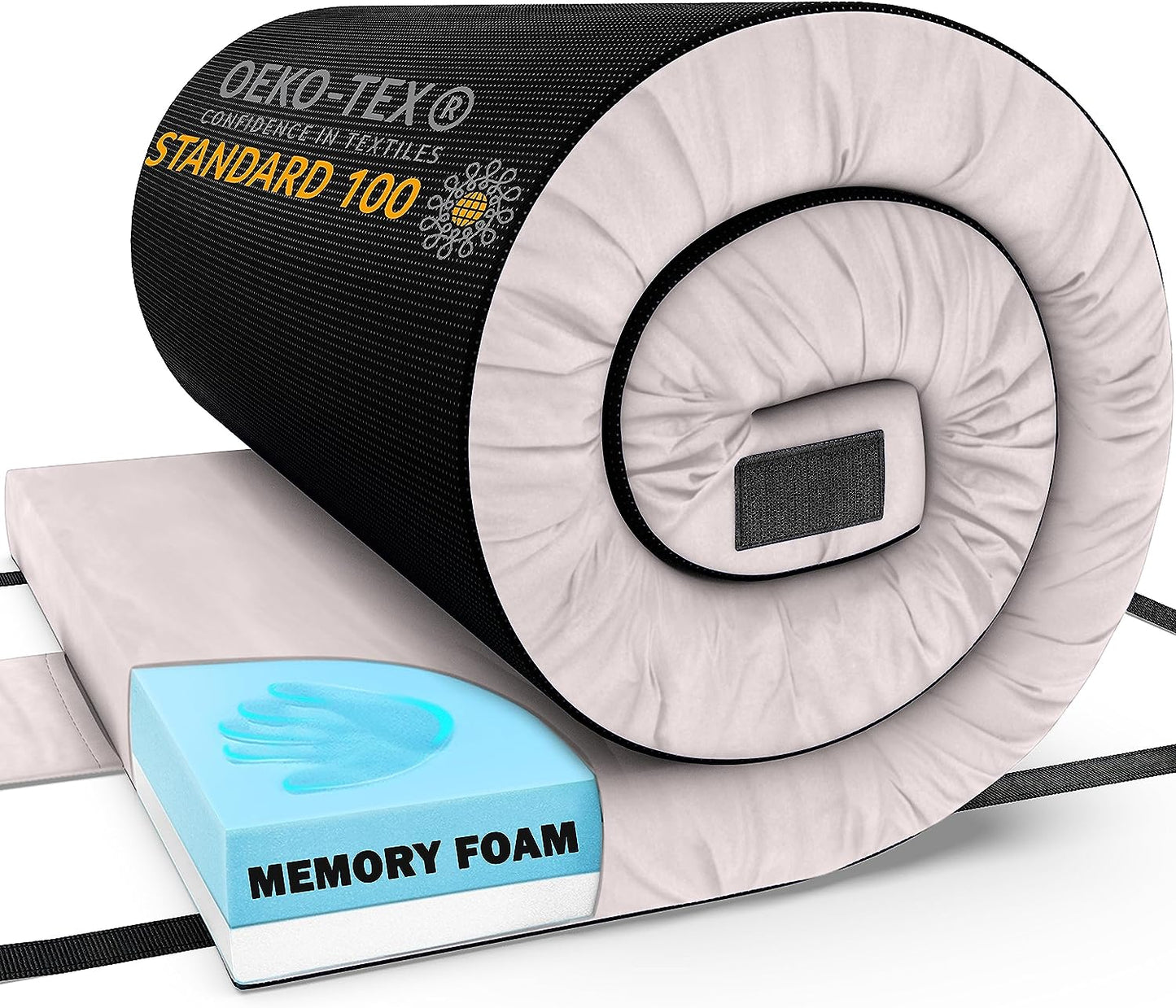 Matrix Air Cell Memory Foam Roll Up Camping Mattress Twin XL (80"x40"x4")