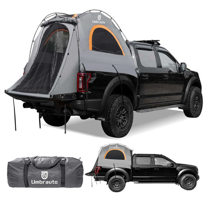 Umbrauto Truck Bed Tent for 6.4-6.7 ft Beds, Pre-Assembled Poles, PU3000 Waterproof