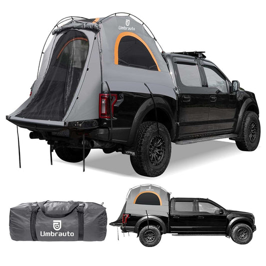 Umbrauto Truck Bed Tent for 6.4-6.7 ft Beds, Pre-Assembled Poles, PU3000 Waterproof - Hazli Collection 