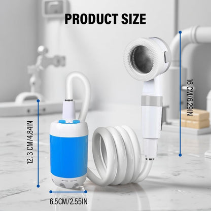 AquaBlast Pro Rechargeable Outdoor Shower Pump | Portable for Camping, Pets & Cars - Hazli Collection