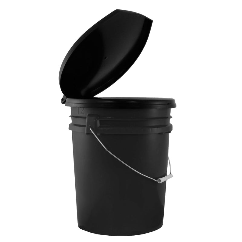 Porta-Potty for Camping and Disasters - Bucket with Toilet Seat Lid - Hazli Collection 
