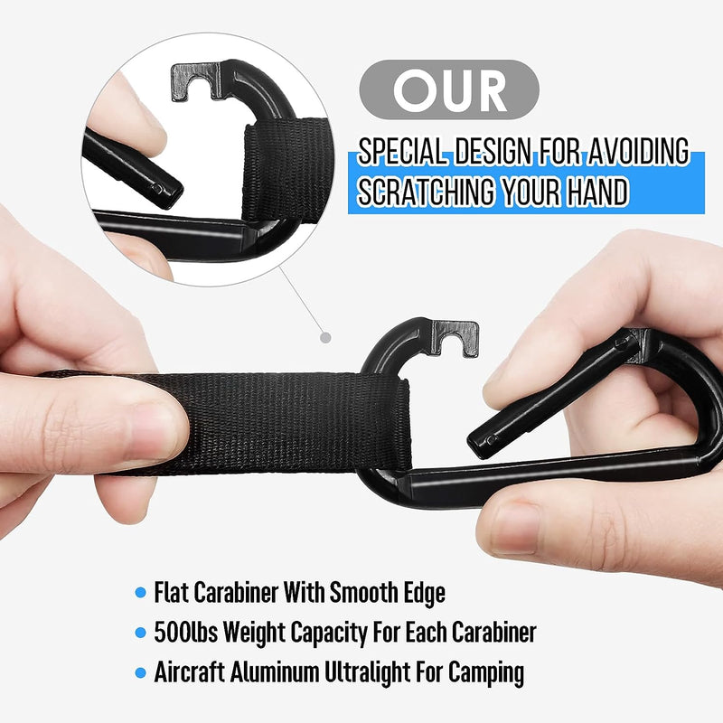 Camping Hammock Double & Single | 500lb Capacity, Tree Straps Included | 210T Parachute Nylon - Hazli Collection