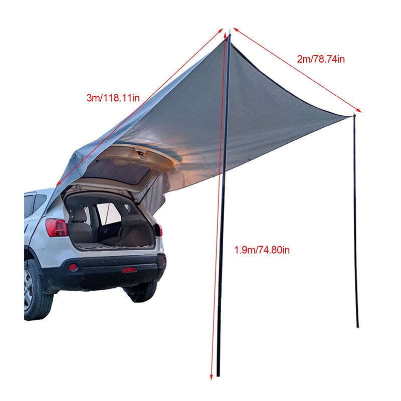 Car Side Trunk Canopy Tent | Water-Resistant 2000-3000mm, Iron Pipe Frame | All-Season Camping - Hazli Collection